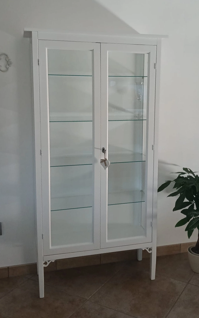 Vetrina cristalliera in arte povera per arredo classico - Marca Design Shop